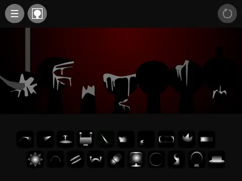 Dark themed Sprunki Phase Gore Remix game artwork