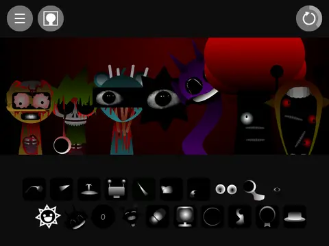 Incredibox Sprunki Phase Gore Remix logo showing dark alternative version with horror-inspired elements