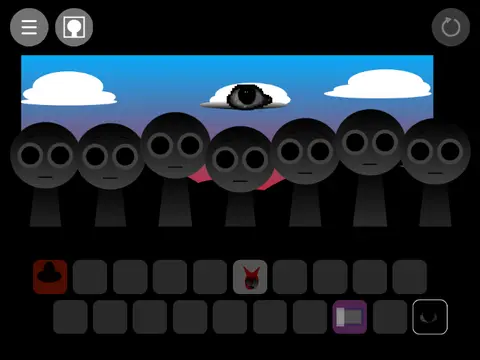Incredibox Sprunki Phase Make Your OC game cover showing character creation tools