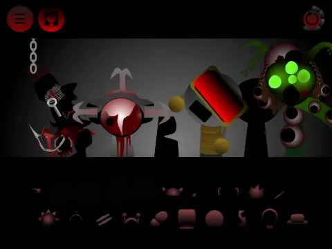 Logo for an edited, incomplete version of Sprunki Phase with a disclaimer
