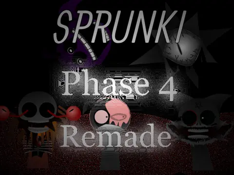 Incredibox Sprunki Phase Remade V4 logo with revamped Sprunki character art