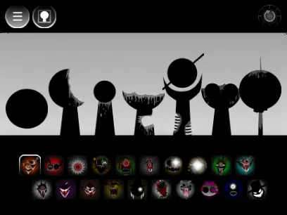 Incredibox and Sprunki crossover game with music mixing interface