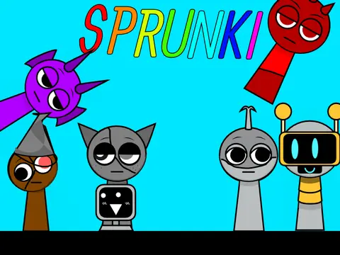 Therapeutic Sprunki game with healing-themed characters and sounds