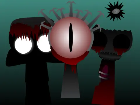 Sprunki phase game showing level progression and character development