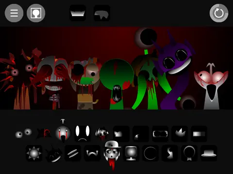 Incredibox Sprunki Phase with My OC Remix game logo featuring custom character design