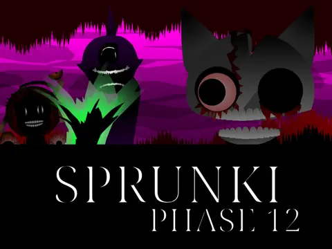 Incredibox Sprunki Phase 12 Definitive Edition Cover Art - Horror Mod Characters