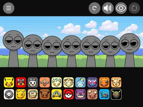 Incredibox Sprunki Pokémon Edition Remix game with Pokémon-themed music