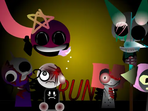 Logo for the Incredibox Sprunki Puzzle and Sling Modphase hybrid game