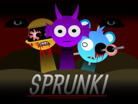 Logo for Incredibox Sprunki Reanimated, a mod exploring character backstories