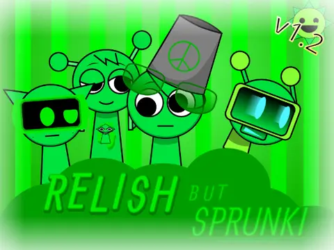 Official cover art for Incredibox Sprunki Relish Version 1.2 Original showing the main characters
