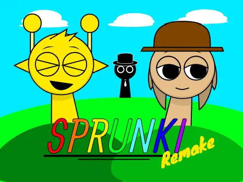 Incredibox Sprunki Remake game logo featuring iconic characters