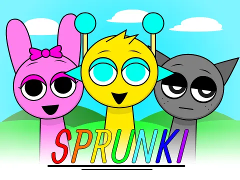 Incredibox Sprunki Remix game logo featuring modified Sprunki characters and sound elements