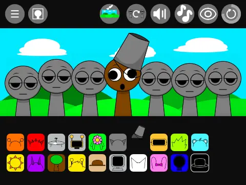 Incredibox Sprunki Remix game with colorful characters for music creation