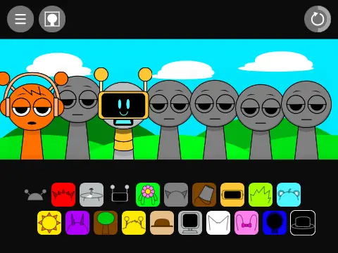 Incredibox Sprunki Repost Remix music creation game characters