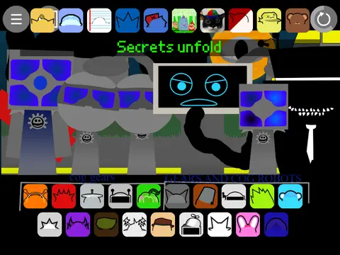 Sprunki characters with Gears of War style weapons and armor