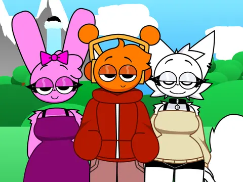 Incredibox Sprunki Retake Human game cover image featuring humanized Sprunki characters