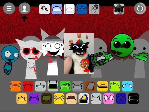 Official logo for Incredibox Sprunki Retake Remix game featuring meme characters