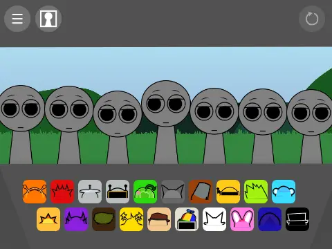 Logo for Incredibox Sprunki Retake Remix v3 game featuring chaotic character collage