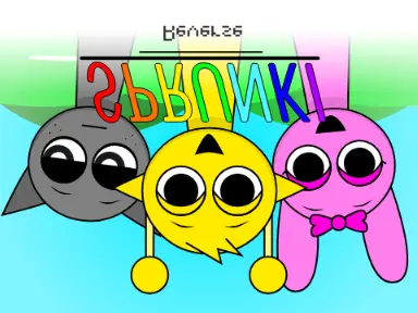 Incredibox Sprunki Reversed game logo featuring flipped characters