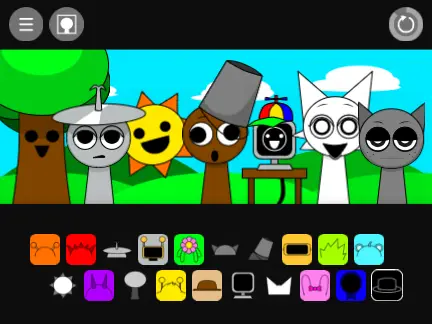 Official logo for Incredibox Sprunki Scratch Port V2 game