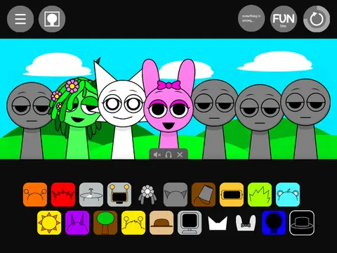 Incredibox Sprunki scratch port version 6 browser game interface