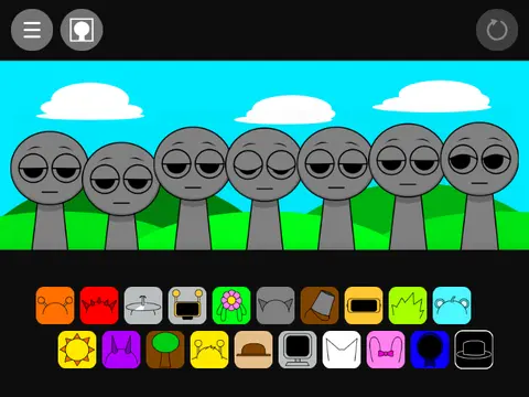 Incredibox Sprunki Simple Version Logo - Colorful Musical Characters