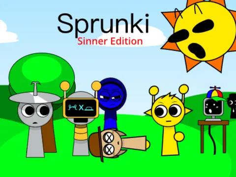 Incredibox Sprunki Sinner Remix V2 Official Logo - Horror Mod Edition