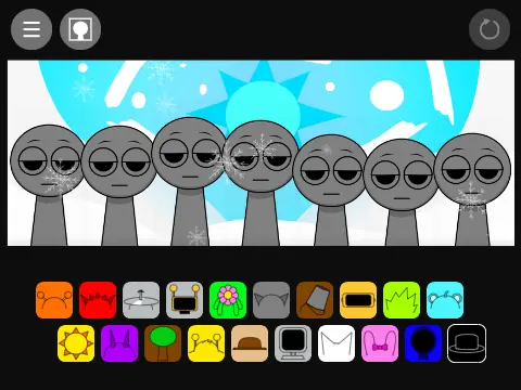 Incredibox Sprunki Snow Logo Cover