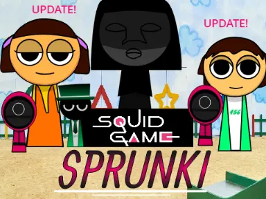 Incredibox Sprunki Squid Game Logo - Horror Mod Edition