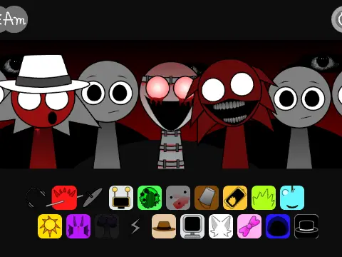 Logo for the Horror OC modification of Incredibox Sprunki Swap