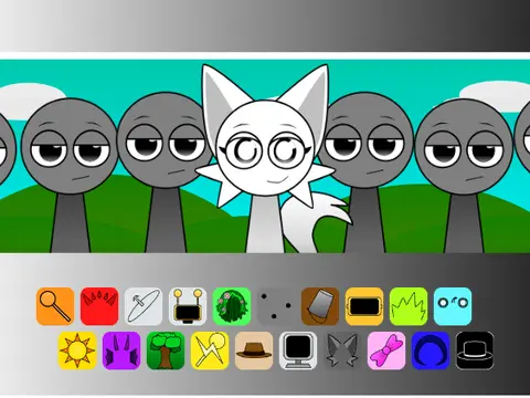 Incredibox Sprunki Swap Normal Version Remix with Robot Voices Game Cover Image