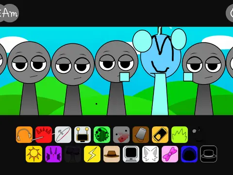 Logo for the 'They Live' remix of Incredibox Sprunki Swap Phase 6 showing alive characters