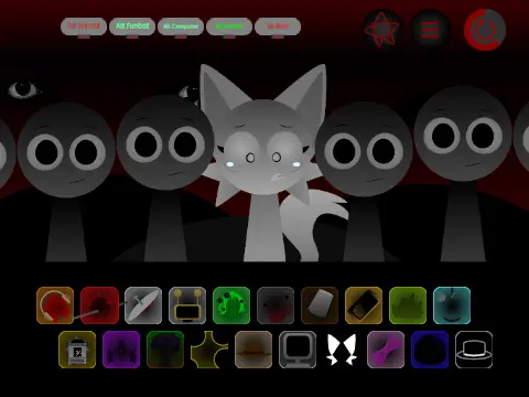 Incredibox Sprunki Swap Retextured Phase 4 Logo - Showing redesigned character visuals