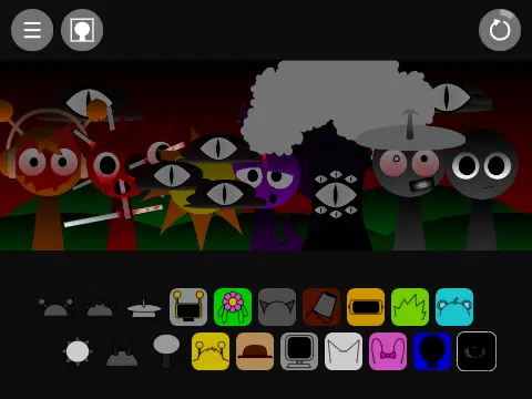 Official logo for Incredibox Sprunki Swapped but Sprunki World game featuring swapped Sprunki characters