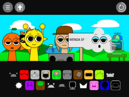 Incredibox Sprunki Traducido game cover showing Spanish-translated Sprunki characters