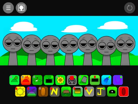 Spanish language Sprunki story game character scenes