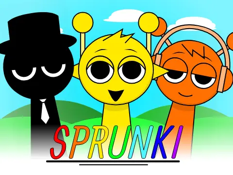 Incredibox Sprunki Warning Scary Logo - Horror Version