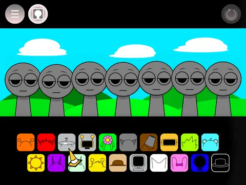 Incredibox Sprunki With My One OC game featuring custom character creation and music mixing