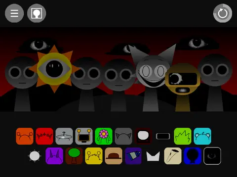Incredibox Sprunki With OCs V3 game cover showing custom original characters including Bander and Flauti