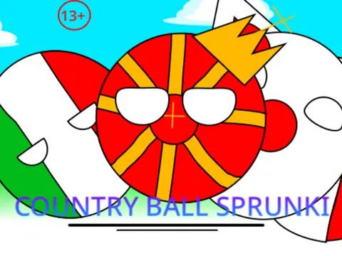 Sprunki and Country Ball crossover game for music creation