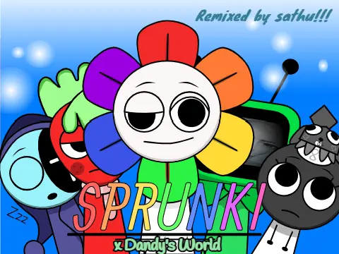 Incredibox Sprunki X Dandy’s World Remade Logo Cover