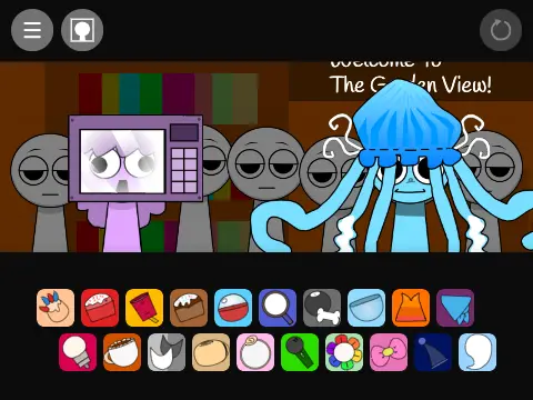Logo for the Incredibox Sprunki and Dandy's World crossover mod game