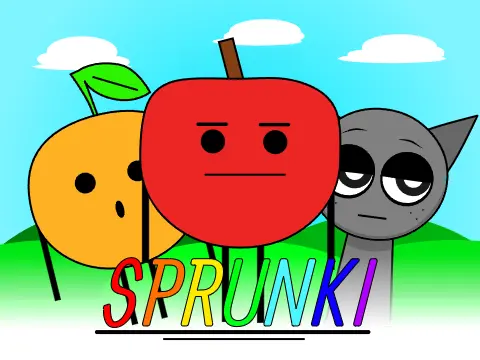 Logo for the Incredibox Sprunki X SS music remix project