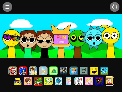 Sprunki Youtubers Characters Music Creation Game