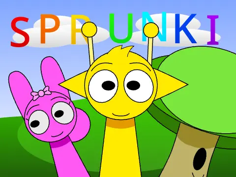Incredibox Sprunkid Retake game cover image featuring Sprunki characters