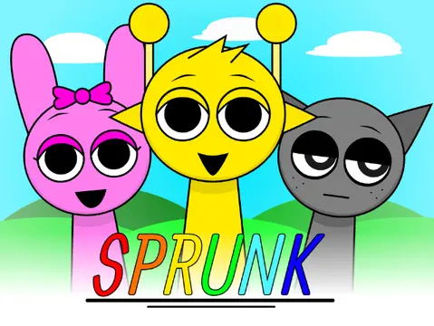 Incredibox Sprunkie 0.5 game logo featuring colorful characters