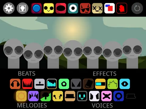 Incredibox Sprunkie game logo featuring colorful sprunki characters