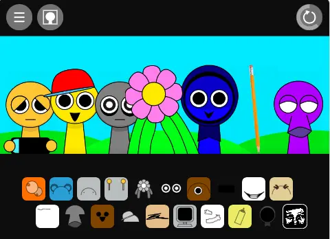 Incredibox Sprunkle Gameplay Screenshot - Horror Mod Features