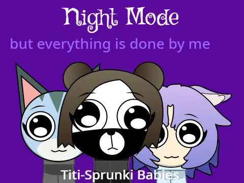 Incredibox Titisprunki Night Mode game cover showing dark-themed characters