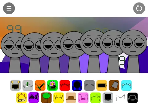Incredibox VBAL1 School Trouble Sprunki gameplay showing school-themed characters and interface